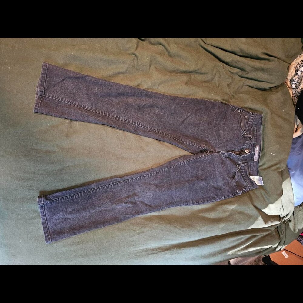 Perfectly Worn In Levis Black Straight
